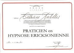 Diplôme de praticien en hypnose Ericksonienne